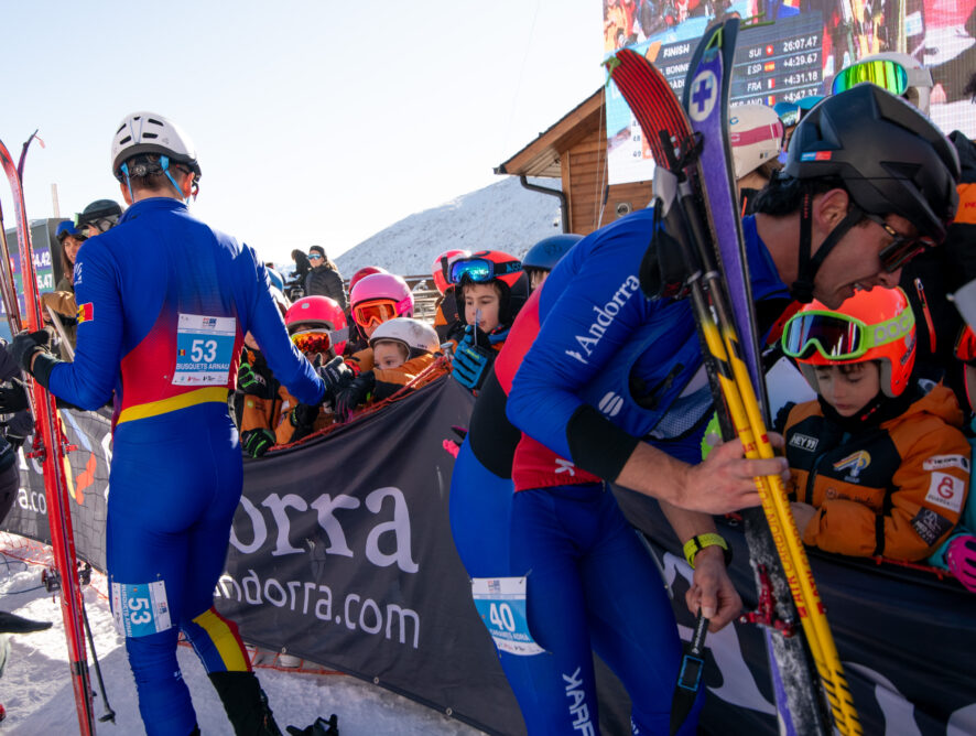 Arnau Soldevila i Adrià Bartumeu lluiten entre els millors del Món a la Vertical Race dins la Comapedrosa Andorra